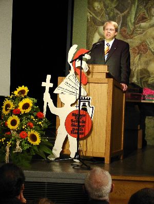 Der Erste B&uuml;rgermeister der Stadt Mindelheim, Dr. Stephan Winter, gibt uns die Ehre
