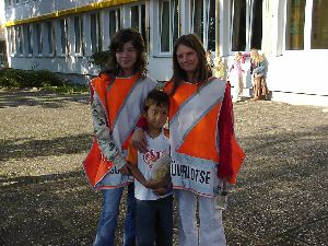 Und außerdem beschützen mich die Schülerlotsinnen