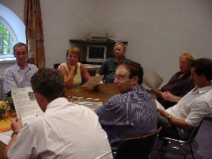 Interessante Gespräche mit der einzigen Dame der Seminare