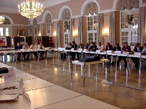 Die gesamte Mannschaft aus Oberbayern und München im Festsaal